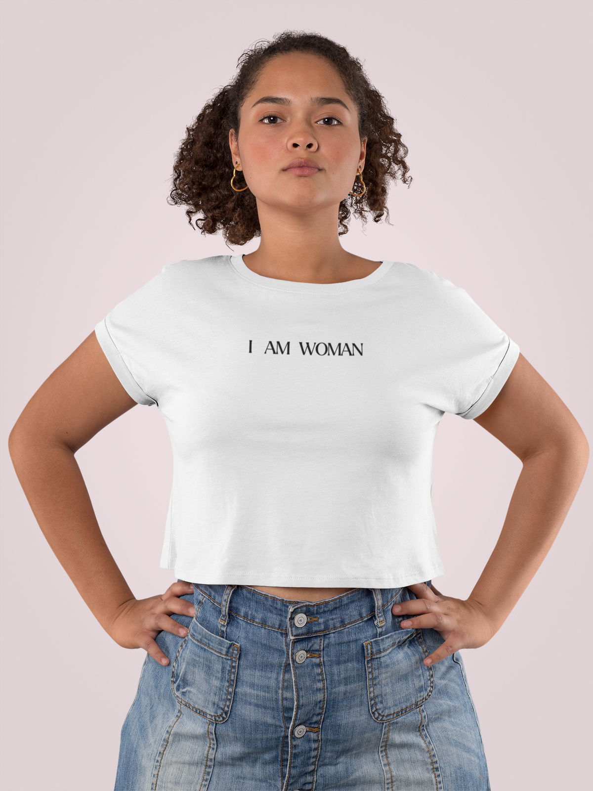 I Am Woman, That’s My Superpower Crop T-Shirt